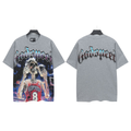Carri Fashion God Style Hip-Hop West Coast Graffiti Unisex Loose High-Definition Print Cotton T-Shirt