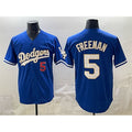 Carri Los Angeles Dodgers #5 Freddie Freeman Royal  Limited Stitched Jersey
