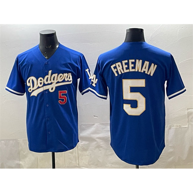 Carri Los Angeles Dodgers #5 Freddie Freeman Royal  Limited Stitched Jersey
