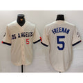 Carri Los Angeles Dodgers #5 Freddie Freeman Number Cream  2024 City Connect Limited Stitched Jersey 2