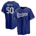 Carri Los Angeles Dodgers #50 Mookie Betts Royal  Alternate 2 Replica Jersey