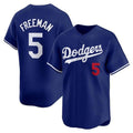 Carri Los Angeles Dodgers #5 Freddie Freeman Royal  Limited Stitched Jersey 2