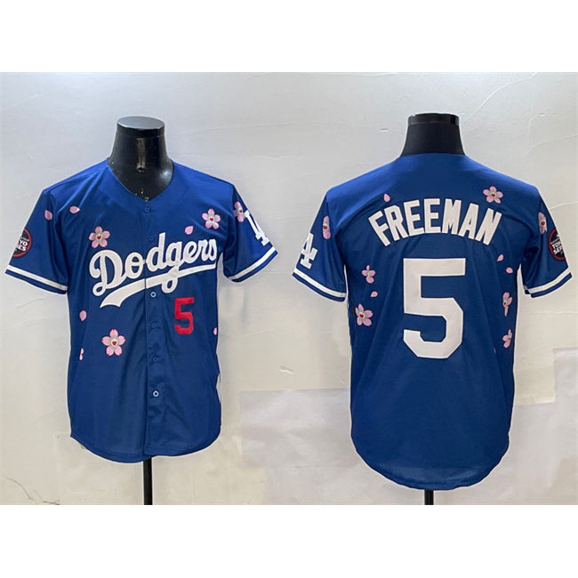 Carri Los Angeles Dodgers #5 Freddie Freeman Royal  2025 Tokyo Series Limited Stitched Jersey