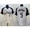 Carri Los Angeles Dodgers #5 Freddie Freeman White Black  Mexico 2025 LA Gothic Style With Fernando Patch Vapor Premier Limited Stitched Jersey