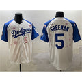 Carri Los Angeles Dodgers #5 Freddie Freeman White Royal  2025 Tokyo Series Limited Stitched Jersey