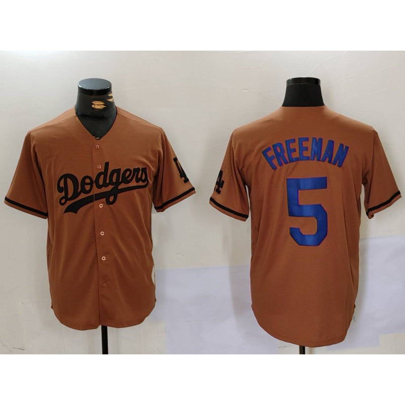Carri Los Angeles Dodgers #5 Freddie Freeman Olive  Cool Base Limited Stitched Jersey