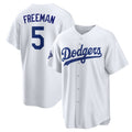 Carri Los Angeles Dodgers #5 Freddie Freeman White  2025 World Series Champions Home Cool Base Stitched Jersey