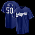 Carri Los Angeles Dodgers #50 Mookie Betts Royal  Alternate Replica Jersey
